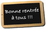 Bonne rentrée à tous